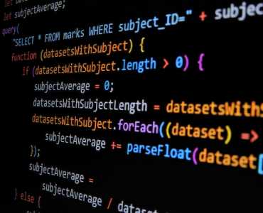 A photo of a node.js-scipt.