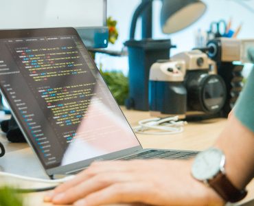 Laptop with Python Code