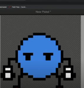 graphic editor with a ready-made sprite