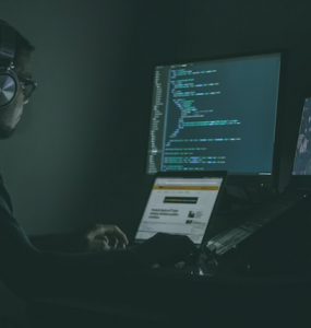 Coding C# in the night