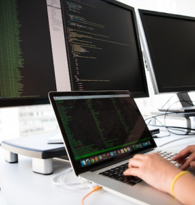 Software Engineer Coding On Laptop