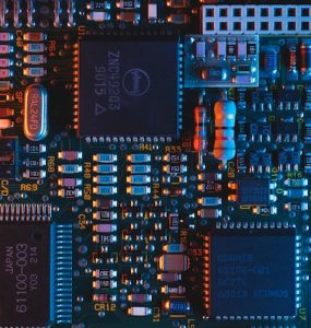 Motherboard on the table