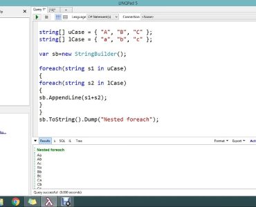 c# linq foreach