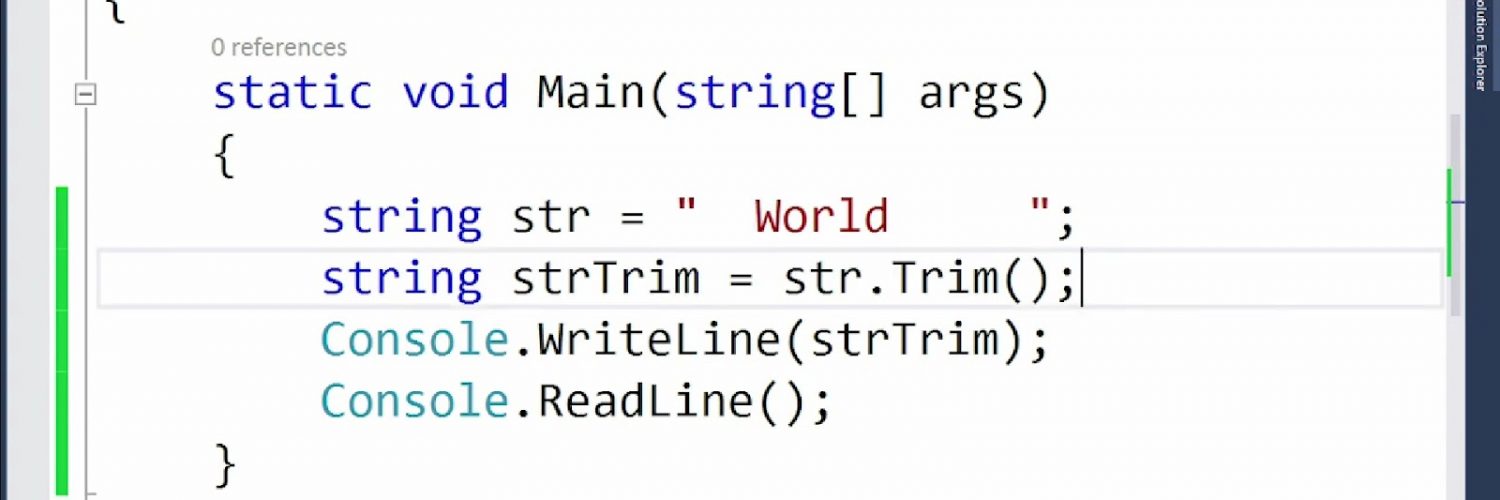 Trim method in C#