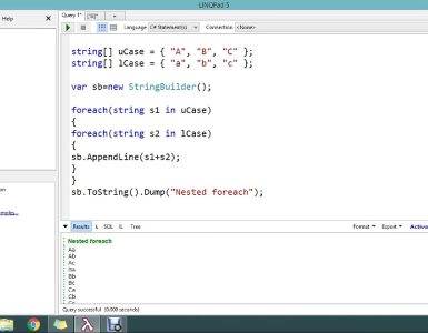 c# linq foreach