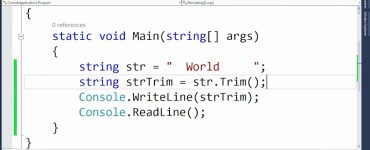 Trim method in C#
