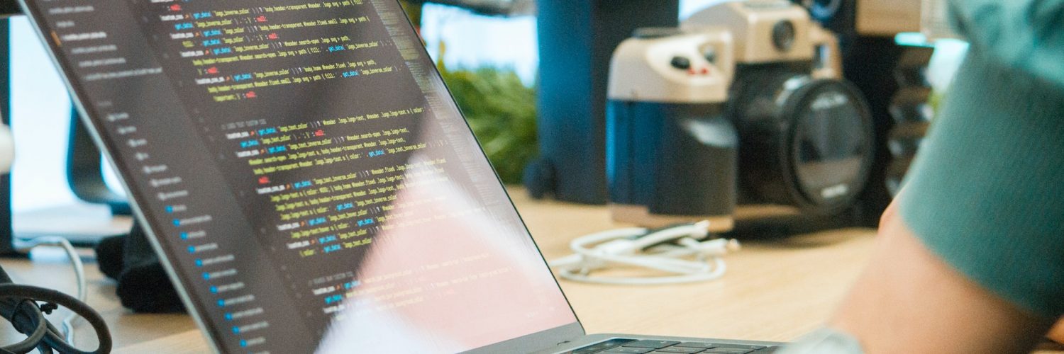 Laptop with Python Code