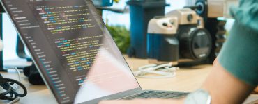 Laptop with Python Code