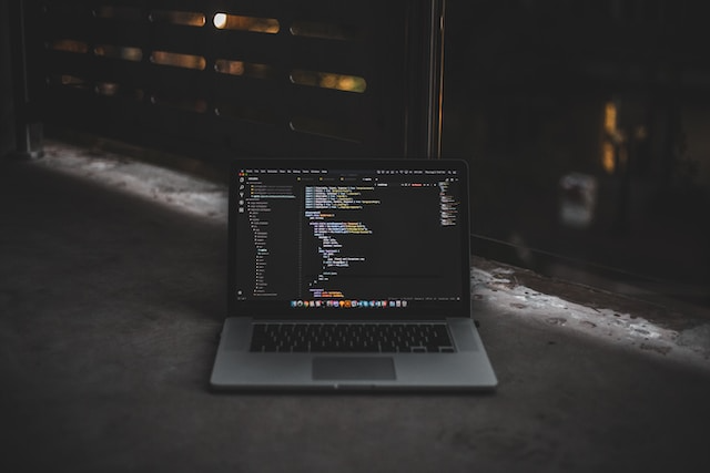 Code On Laptop