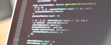 Massive code on laptop