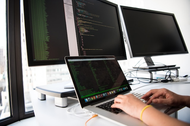 Software Engineer Coding On Laptop