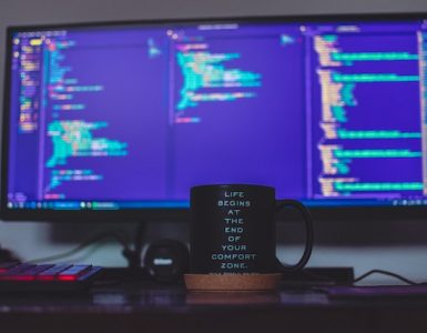 Coding witch cup of coffe
